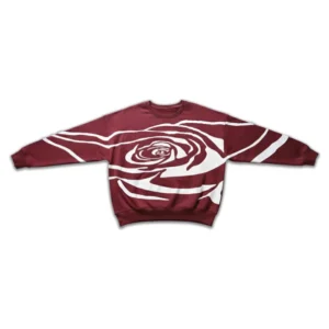 Rose Bloom Maroon Sweatshirt