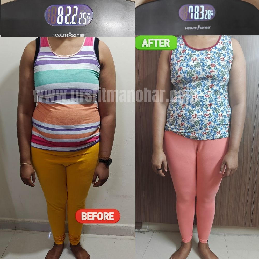 Client before and after transformation