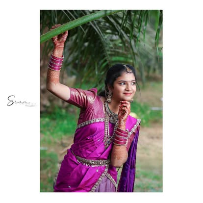 Half saree photography by Siva Photography